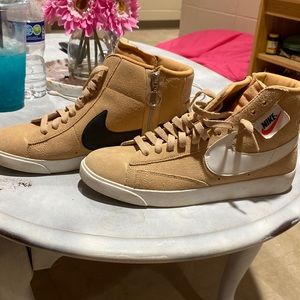 Tan Nike Blazers